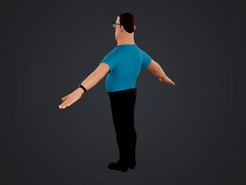Cartoon Man 3D Model