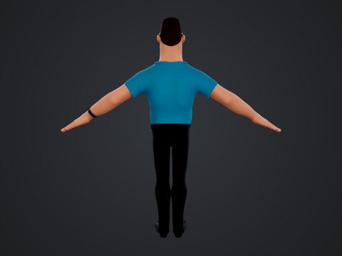 Cartoon Man 3D Model