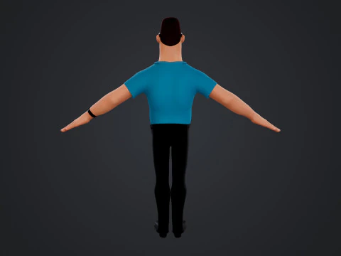Cartoon Man 3D Model