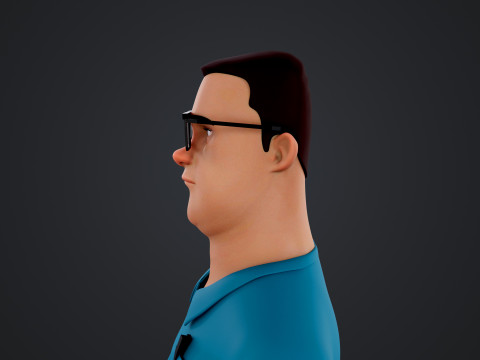 Cartoon Man 3D Model