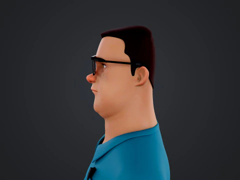 Cartoon Man 3D Model