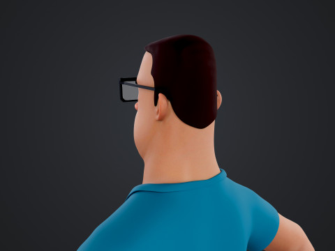 Cartoon Man 3D Model