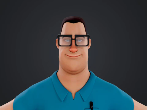 Cartoon Man 3D Model
