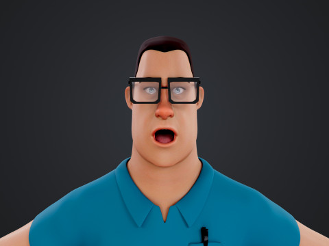 Cartoon Man 3D Model