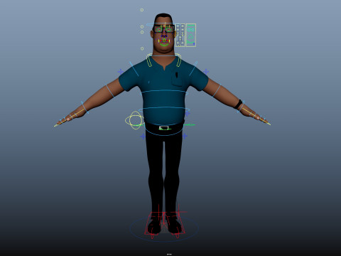 Cartoon Man 3D Model