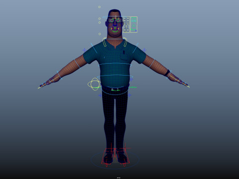 Cartoon Man 3D Model
