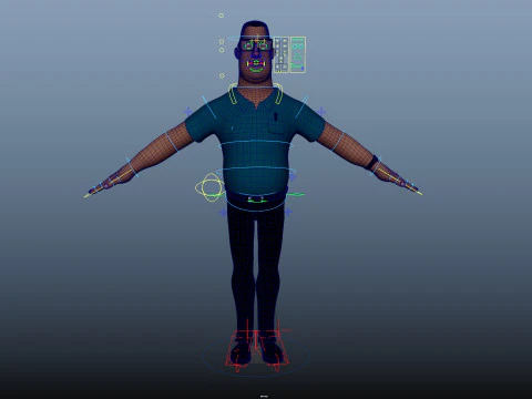 Cartoon Man 3D Model
