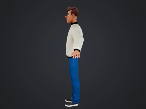 Cartoon Man 3D Model