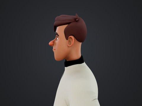 Cartoon Man 3D मॉडल