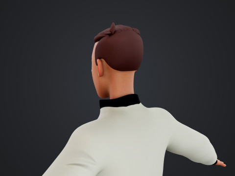 Cartoon Man 3D मॉडल