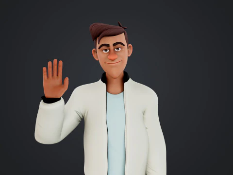 Cartoon Man 3D Model