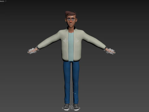 Cartoon Man 3D Model