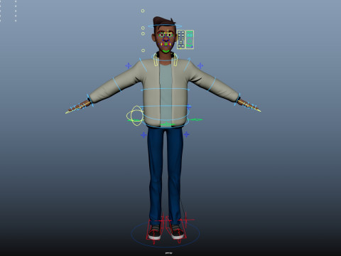 Cartoon Man 3D मॉडल
