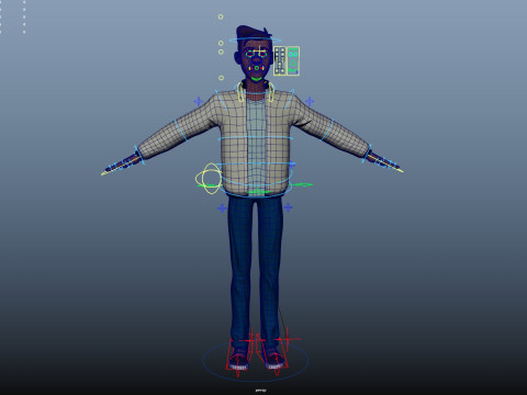 Cartoon Man 3D मॉडल