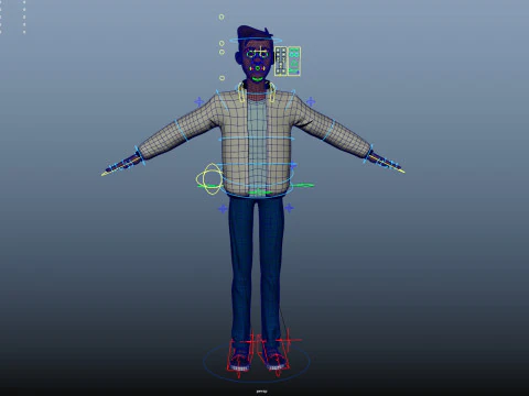 Cartoon Man 3D Model