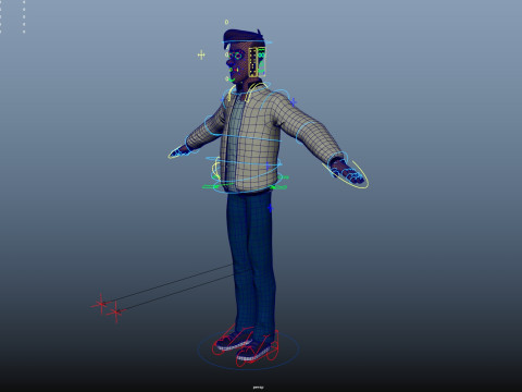 Cartoon Man 3D मॉडल