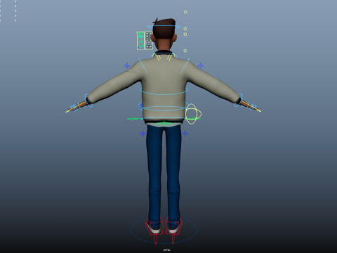 Cartoon Man 3D मॉडल