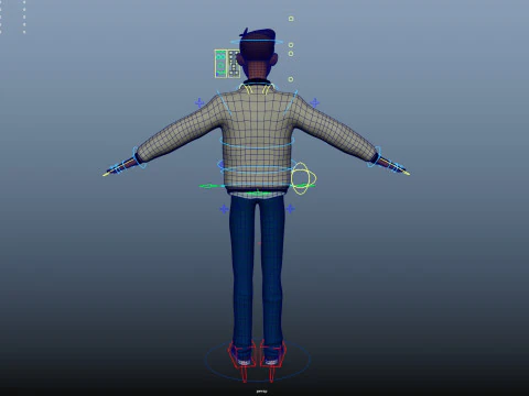 Cartoon Man 3D Model
