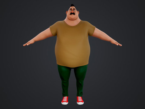 Cartoon Man 3D Модель