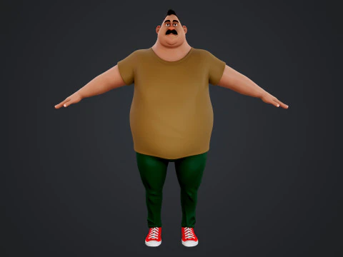 Cartoon Man 3D Model