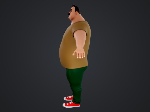 Cartoon Man 3D Модель