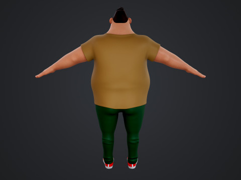 Cartoon Man 3D Модель
