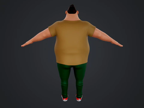 Cartoon Man 3D Model