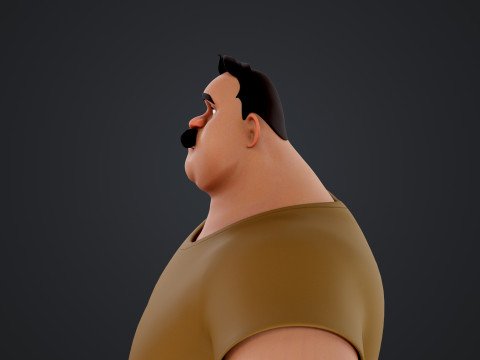 Cartoon Man 3D Модель
