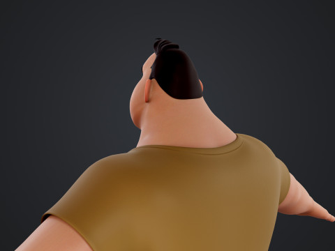 Cartoon Man 3D Модель