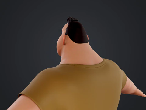 Cartoon Man 3D Model