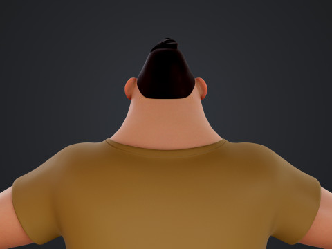 Cartoon Man 3D Модель