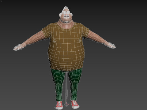 Cartoon Man 3D Модель