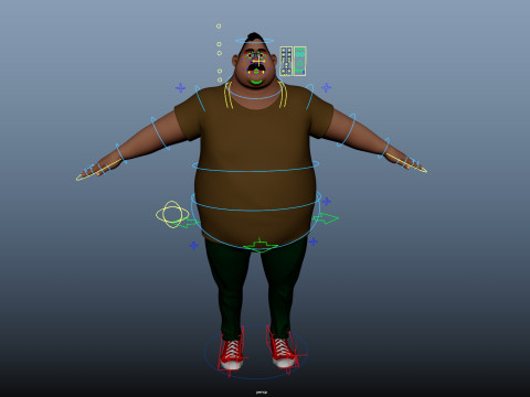 Cartoon Man 3D Модель