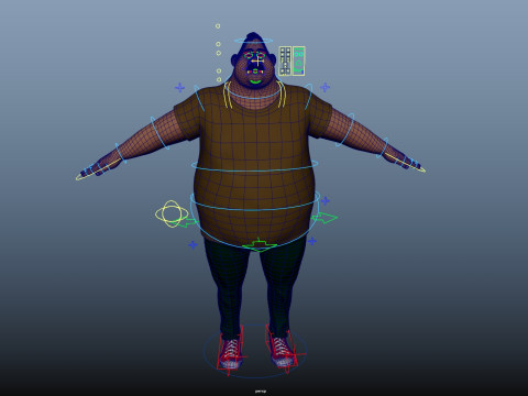 Cartoon Man 3D Модель