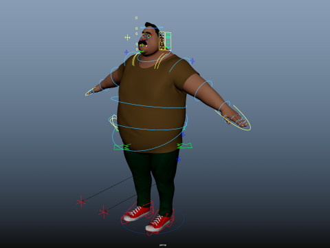 Cartoon Man 3D Модель