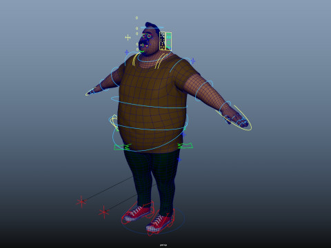Cartoon Man 3D Модель