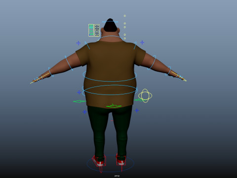 Cartoon Man 3D Модель