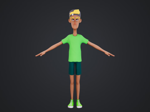 Cartoon Man 3D-Modell