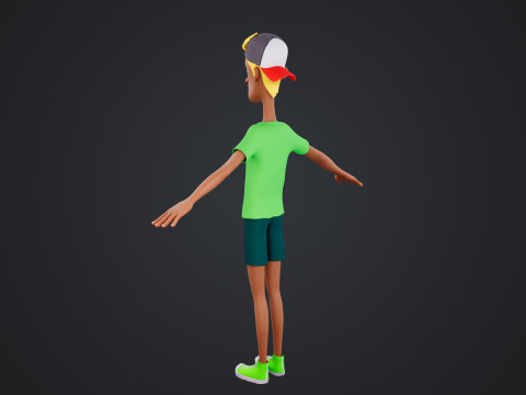 Cartoon Man 3D-Modell