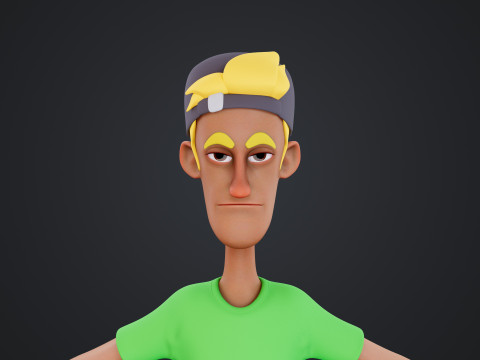 Cartoon Man 3D-Modell