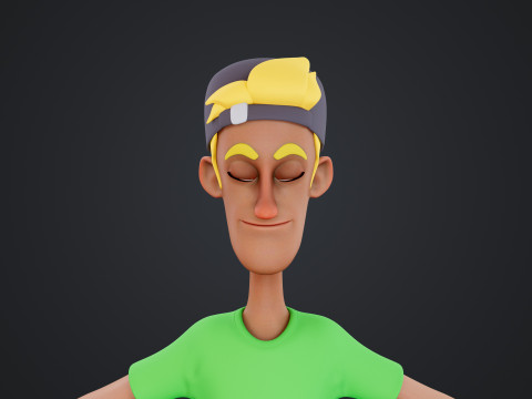 Cartoon Man 3D-Modell