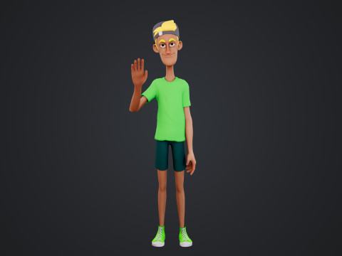 Cartoon Man 3D-Modell