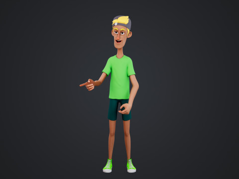 Cartoon Man 3D-Modell