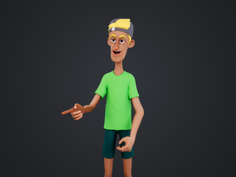 Cartoon Man 3D-Modell