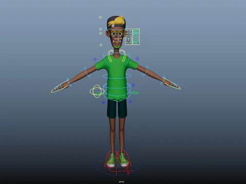 Cartoon Man 3D Model
