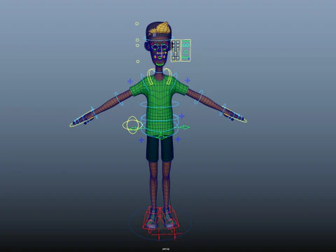 Cartoon Man 3D Model