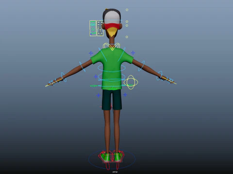 Cartoon Man 3D Model