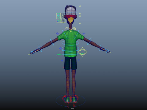Cartoon Man 3D-Modell