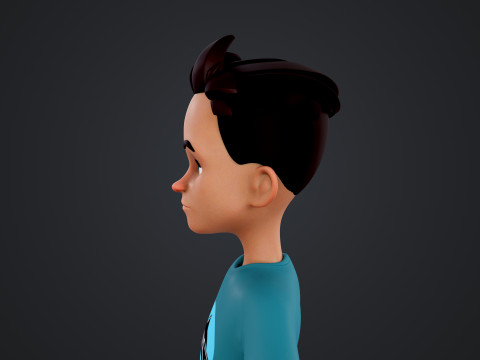 Cartoon Man 3D Модель