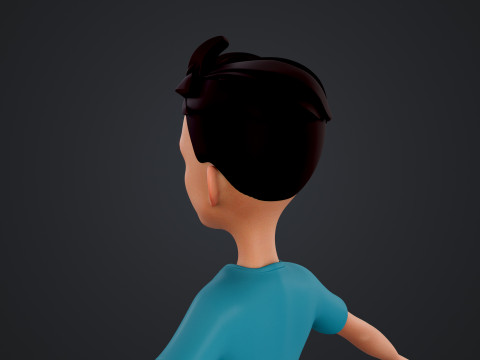 Cartoon Man 3D Модель